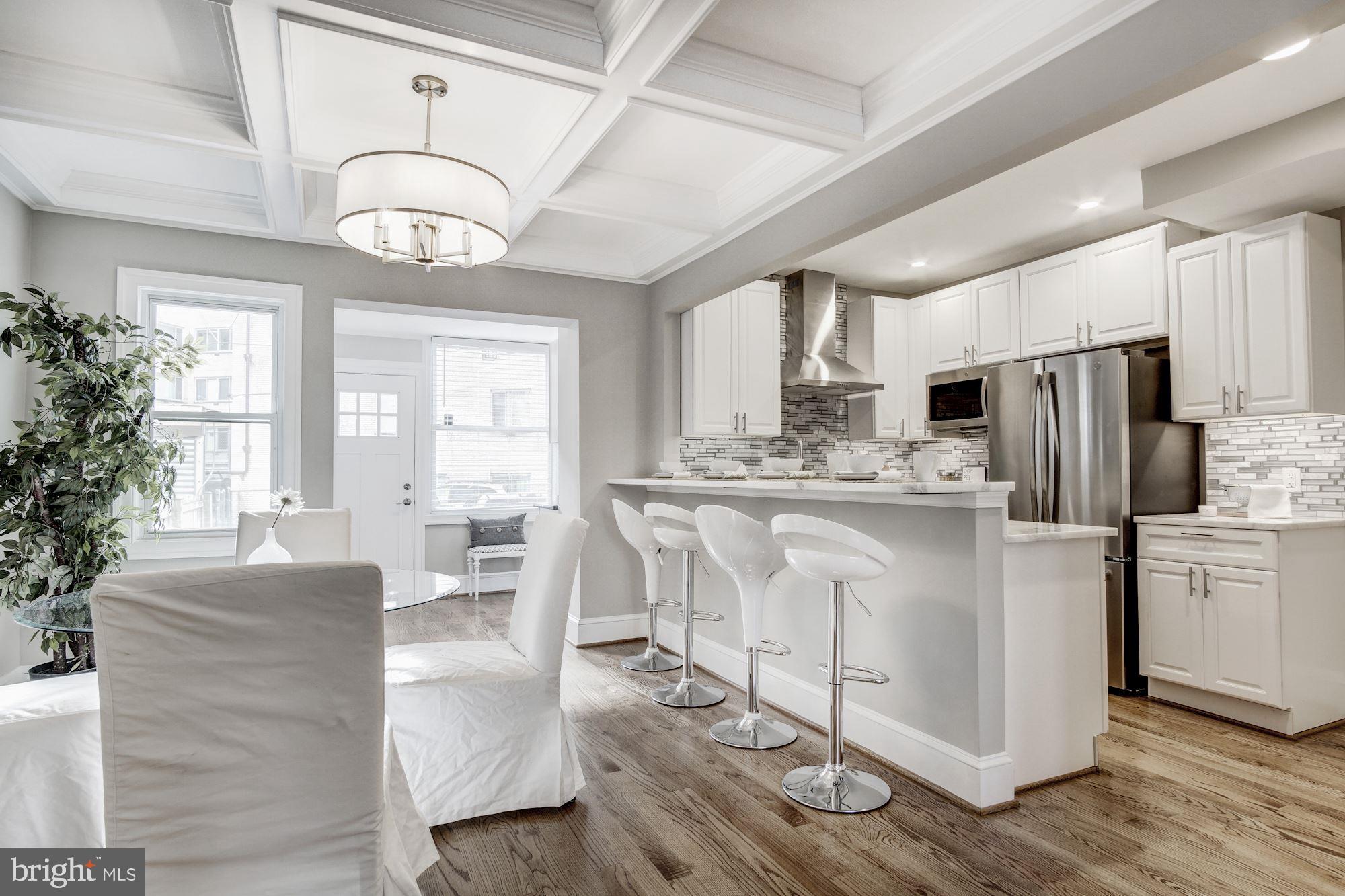 1508 Spring Place Northwest Washington, DC 20010 - Photo 10 of 48 Incredible coffered ceiling!