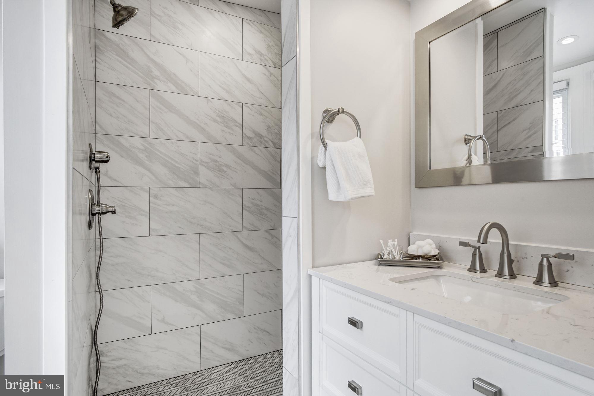1508 Spring Place Northwest Washington, DC 20010 - Photo 26 of 48 Big walk-in shower in master bath!
