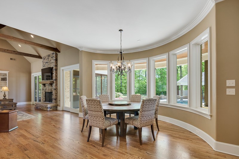 336 Pisgah Road Eads, TN 38028 - Photo 6 of 25 The substantial breakfast area with large windows and natural light is just another fabulous feature in this comfortable, yet sophisticated kitchen.