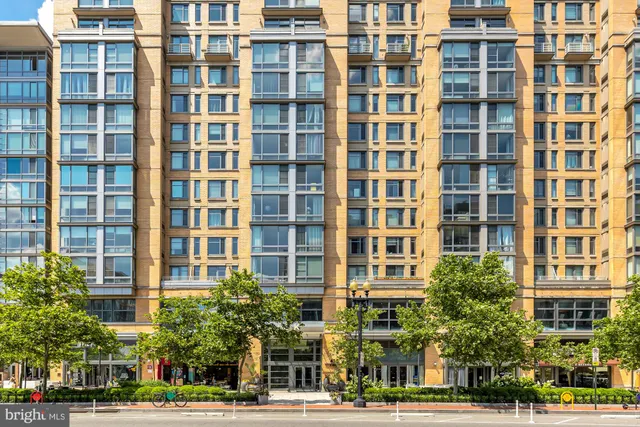 a front view of a building