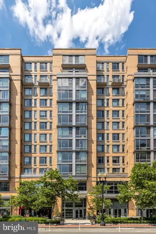 a front view of a building