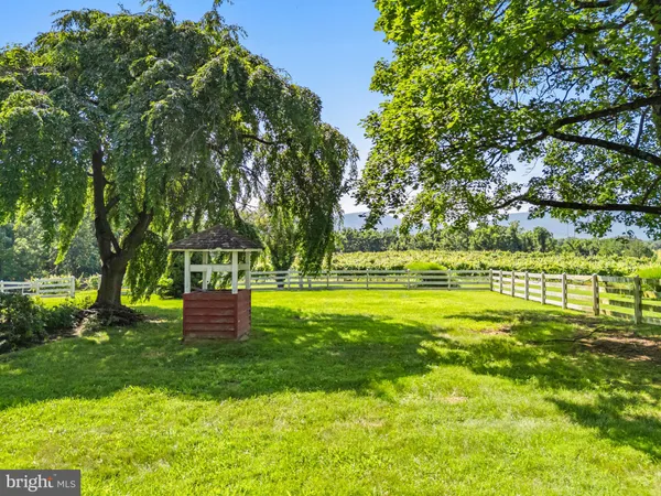 a view of a golf course with a big yard