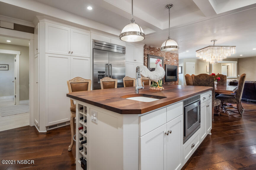 3040 Country Road Santa Ynez, CA 93460 - Photo 19 of 30 Chef's Kitchen with Butcher Block Island