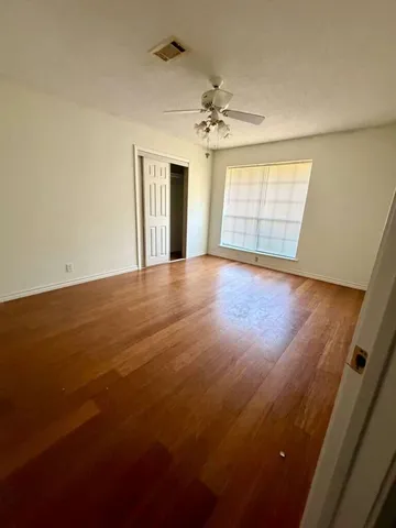 a view of wooden floor in a room