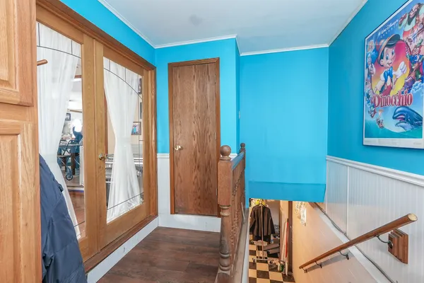 a view of front door with furniture