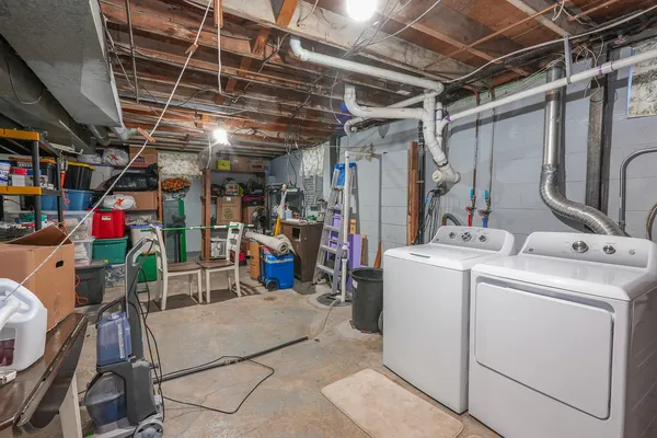 a view of storage and utility room
