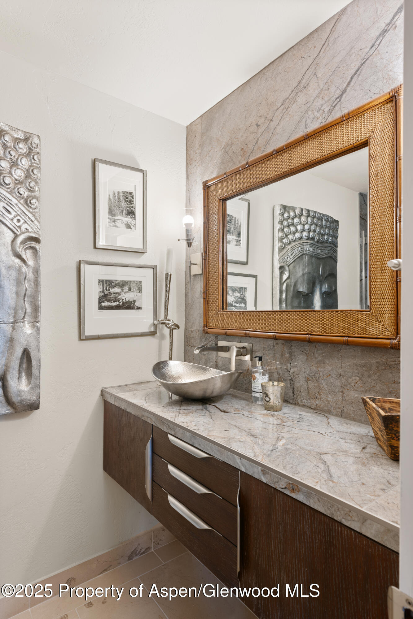 189 Light Hill Road Snowmass, CO 81654 - Photo 29 of 44 a bathroom with a sink and a mirror