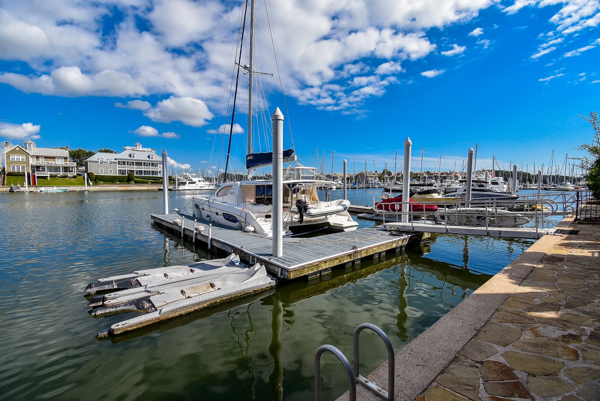 313 Harborside Circle Kemah, TX 77565 - Photo 33 of 35 a view of a lake with chairs