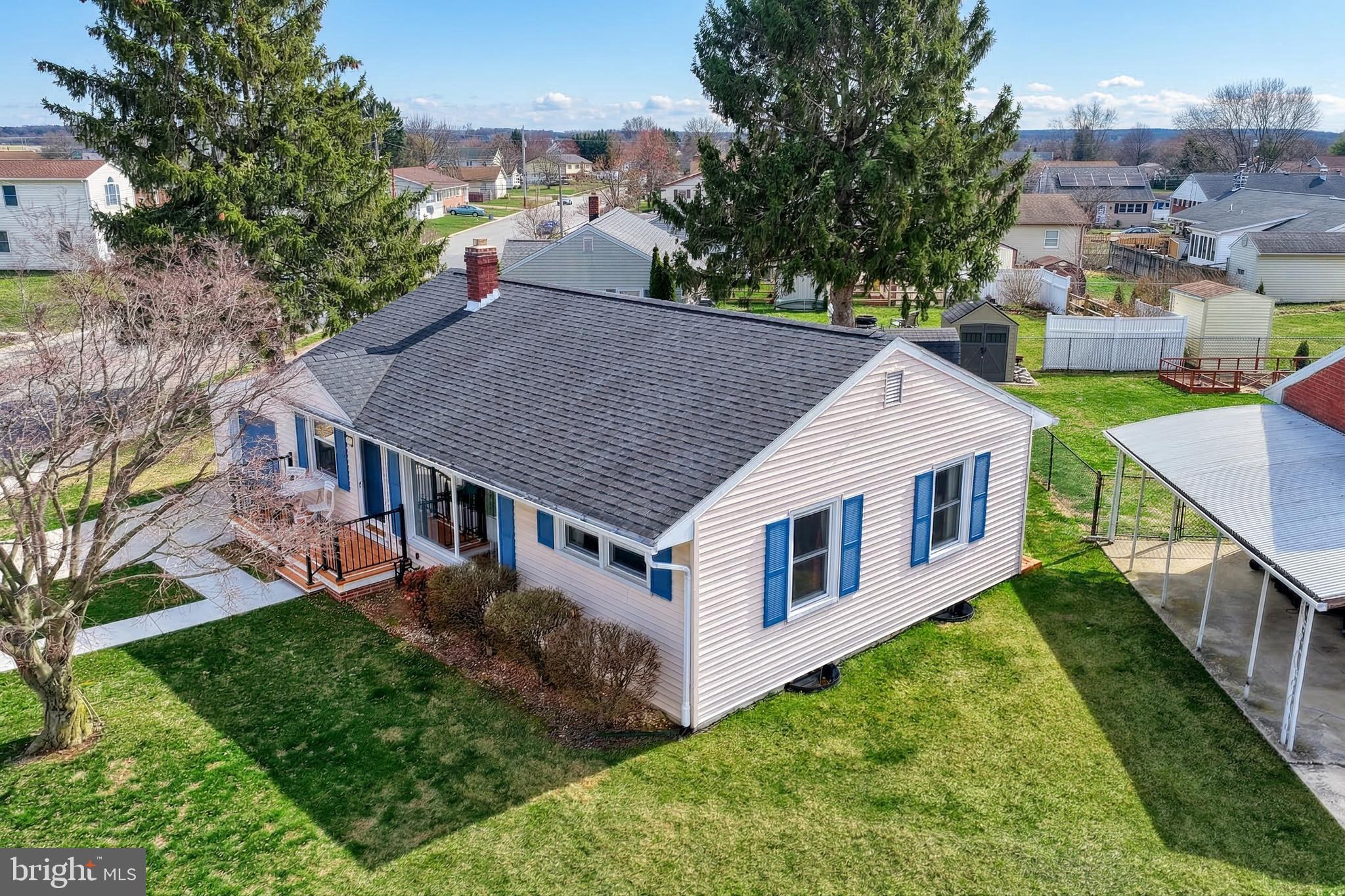 30 Lincoln Drive Hanover, PA 17331 - Photo 58 of 74 a aerial view of a house next to a big yard and large trees