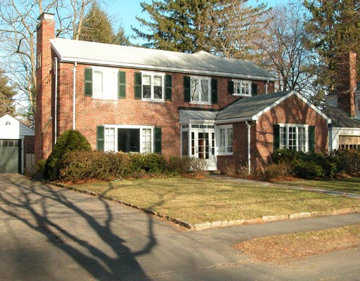 24 Philbrick Road Newton, MA 02459 - Photo 1 of 1 a front view of a house with a yard