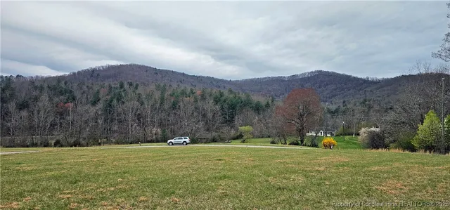 a view of outdoor space with mountain view
