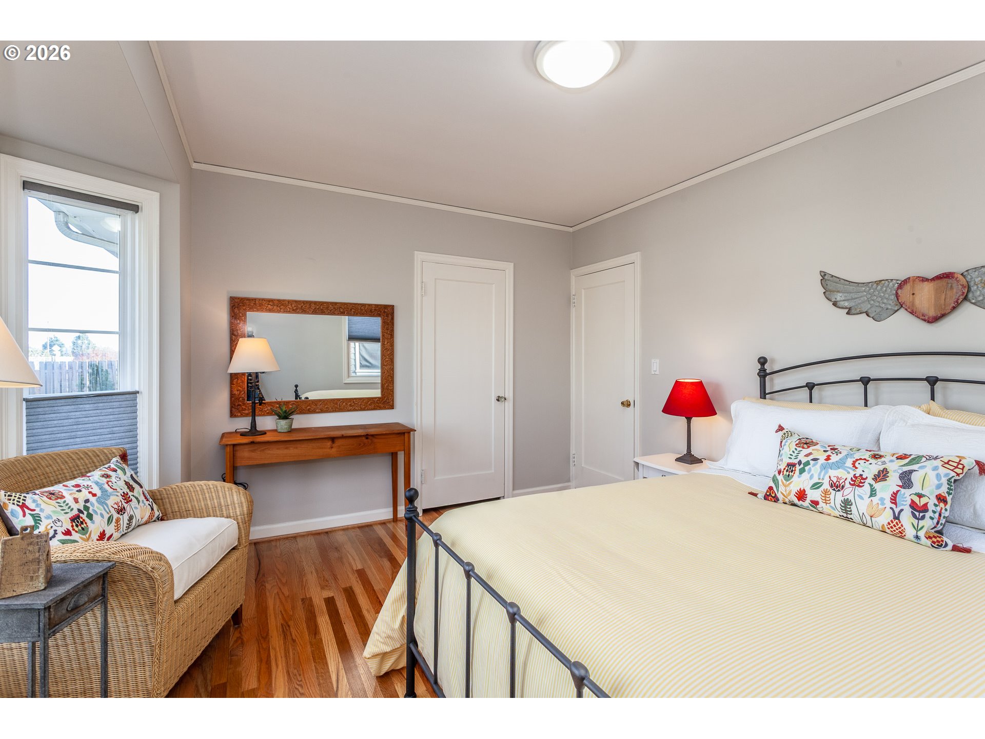 4760 North Harvard Street Portland, OR 97203 - Photo 11 of 43 a bedroom with a bed and a couch