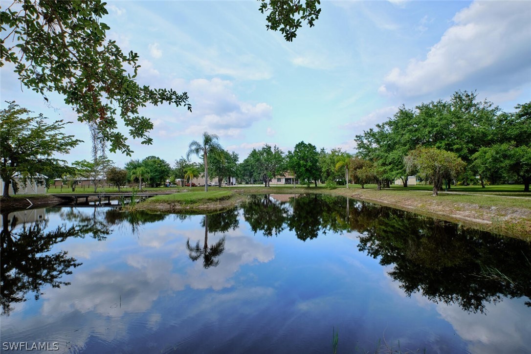 2050 Balsey Road Alva, FL 33920 - Photo 26 of 35 a lake view with a garden