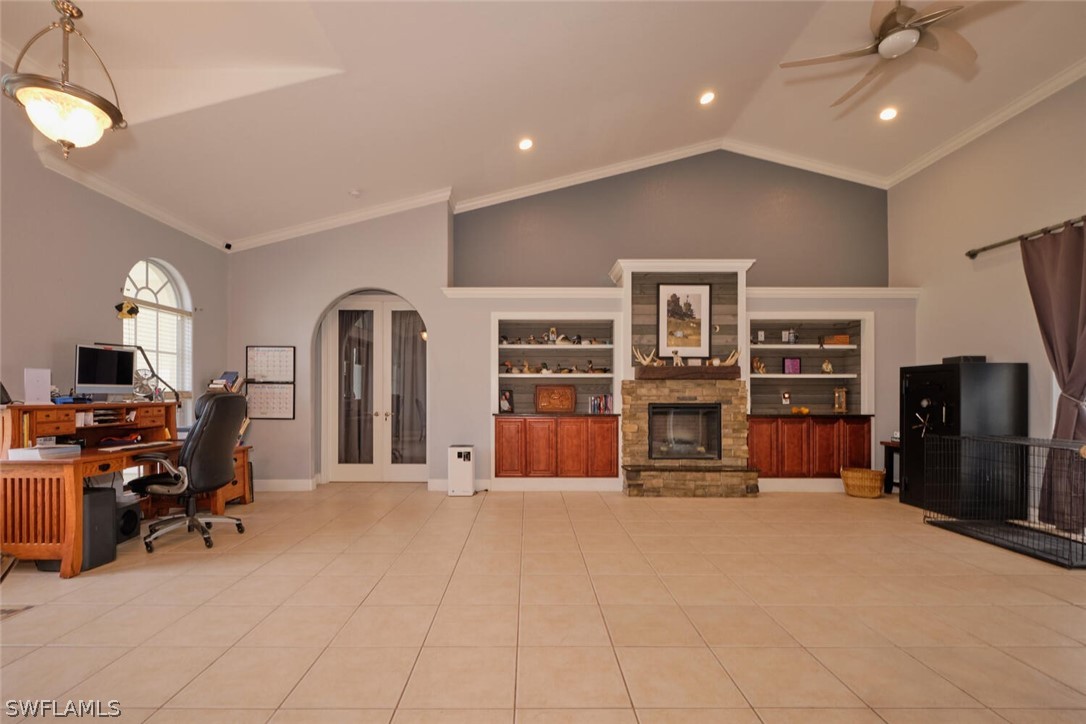 2050 Balsey Road Alva, FL 33920 - Photo 10 of 35 a living room with furniture and a flat screen tv