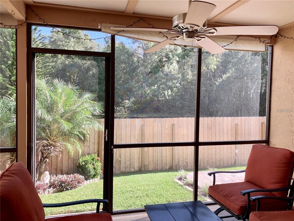 8553 Manassas Road Tampa, FL 33635 - Photo 29 of 33 a view of a porch with furniture and a yard