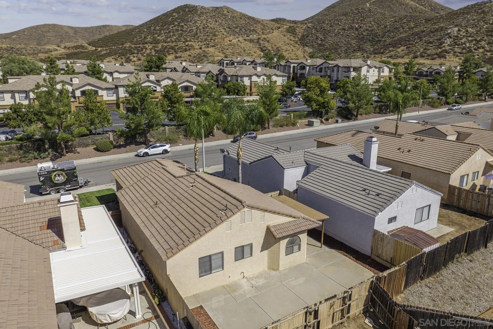 27823 Antelope Road Menifee, CA 92585 - Photo 43 of 49 an aerial view of a house with a mountain view