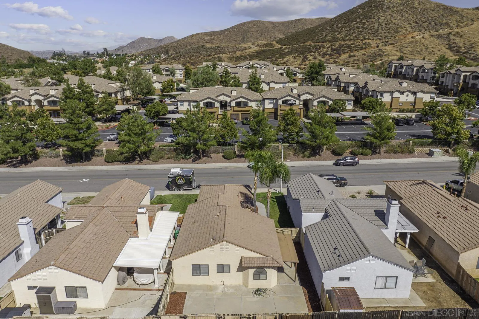 27823 Antelope Road Menifee, CA 92585 - Photo 46 of 49 an aerial view of residential houses with outdoor space