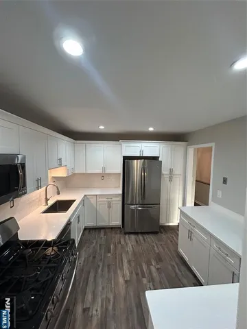 a room with a table and a window