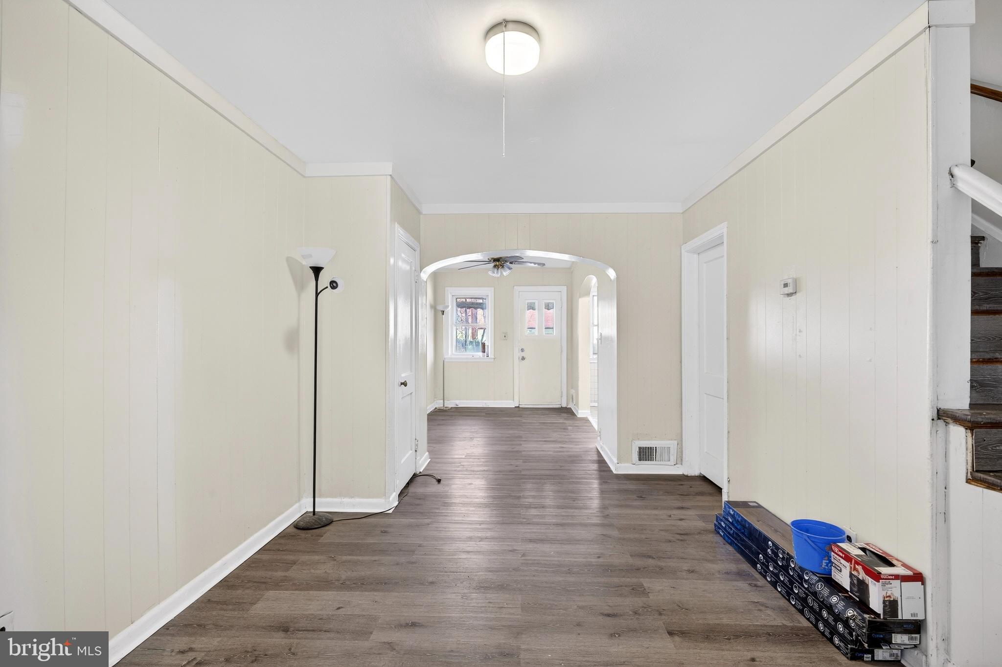 528 Sunset Road Baltimore, MD 21223 - Photo 5 of 27 a view of livingroom with hardwood floor and hallway