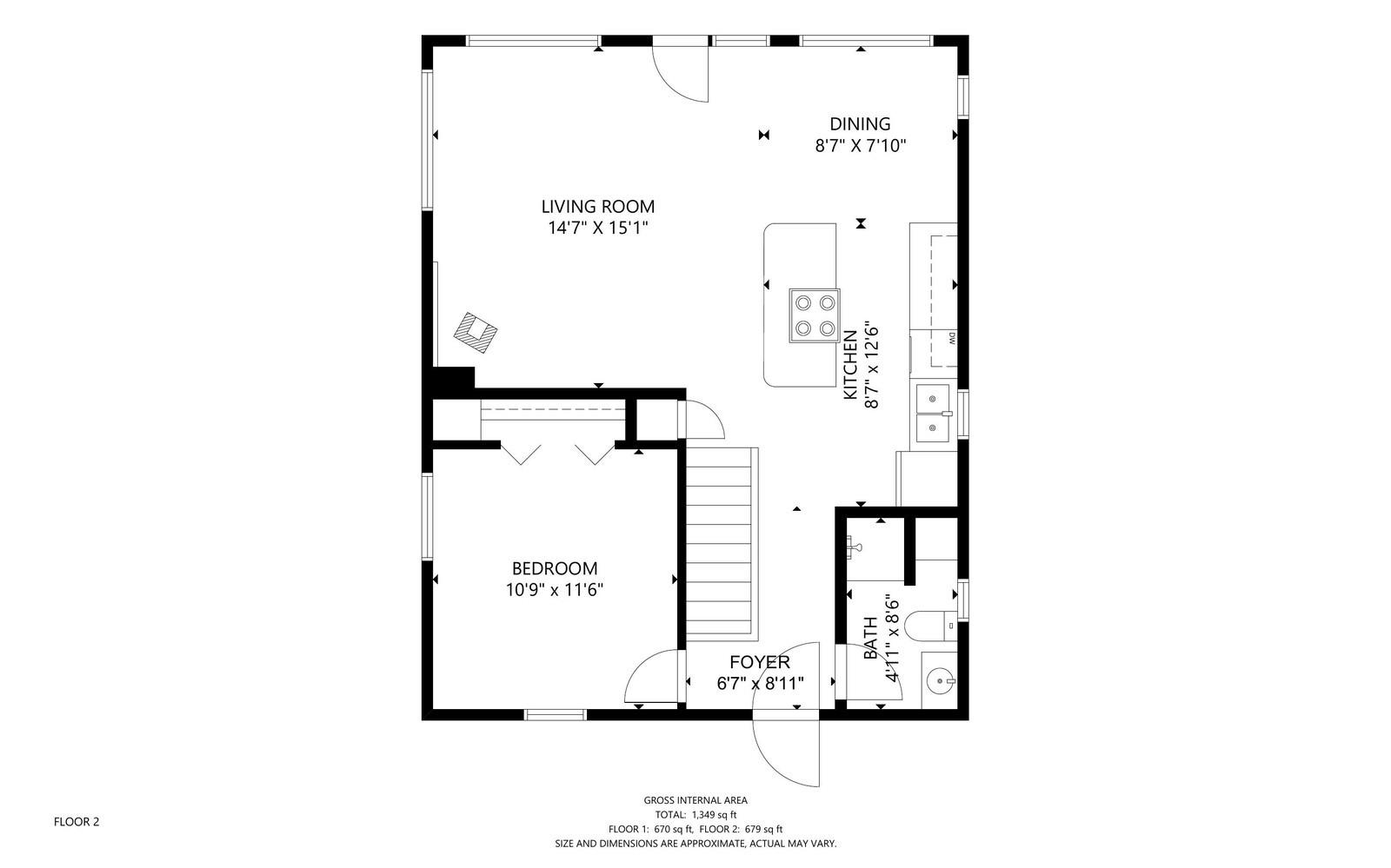 231 Otis Point Road Tenants Harbor, ME 04860 - Photo 46 of 47 231 Otis- First Floor Plan
