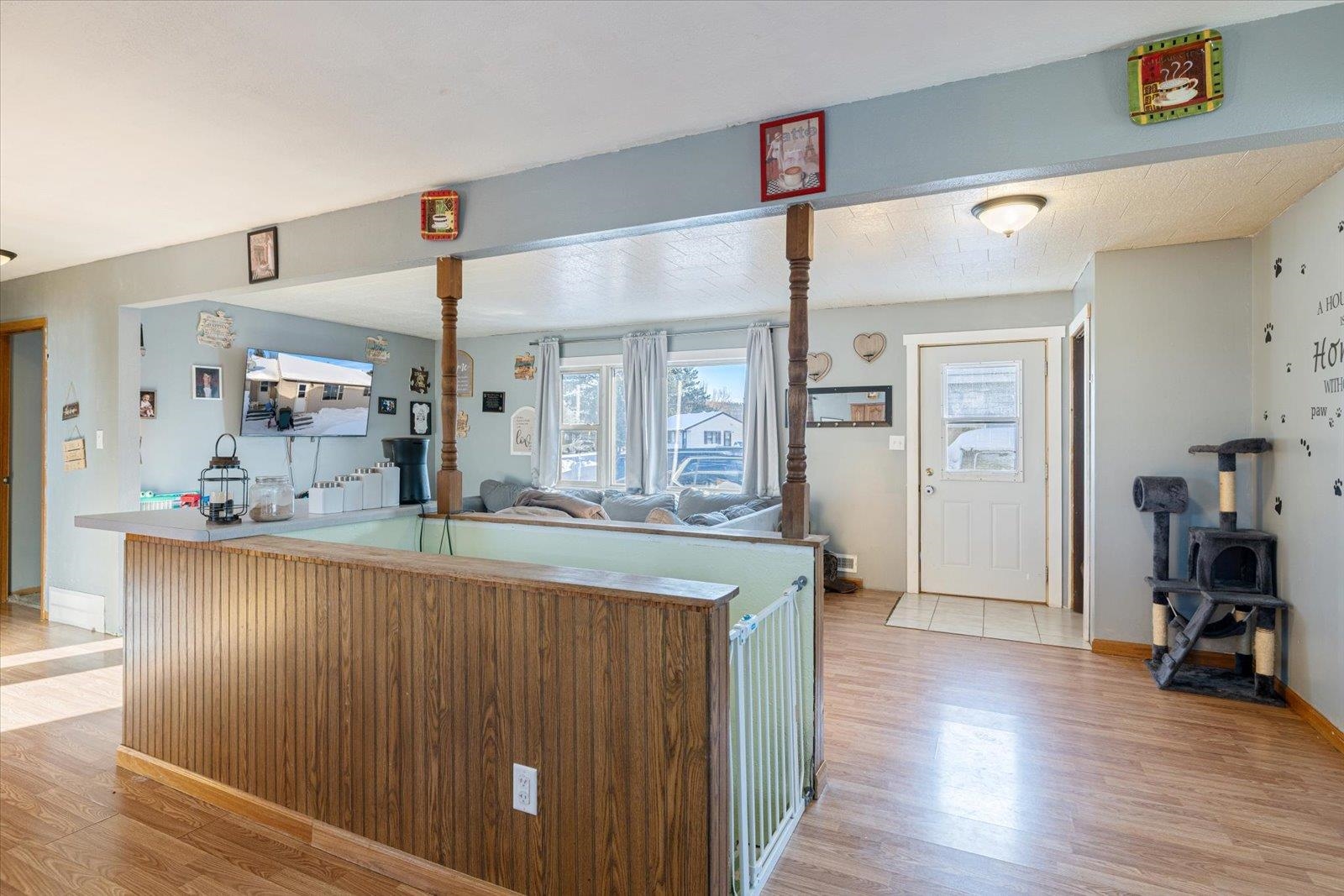 24 Fern Court Babbitt, MN 55706 - Photo 39 of 41 Kitchen with light wood finished floors and open floor plan