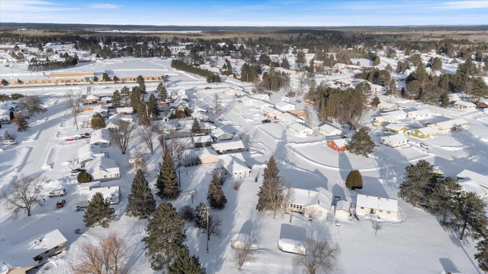 24 Fern Court Babbitt, MN 55706 - Photo 4 of 41 Snowy aerial view with a residential view