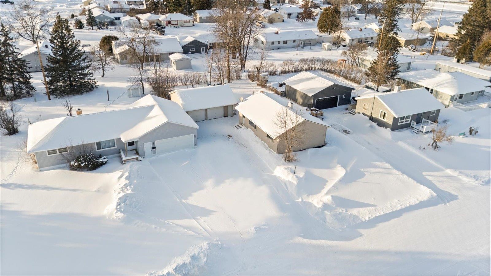 24 Fern Court Babbitt, MN 55706 - Photo 8 of 41 Snowy aerial view featuring a residential view
