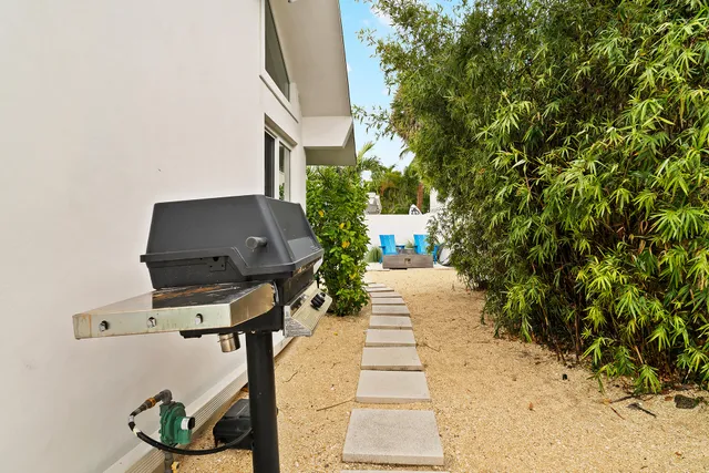 a view of a house with a patio