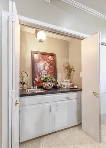 a room with storage and utility