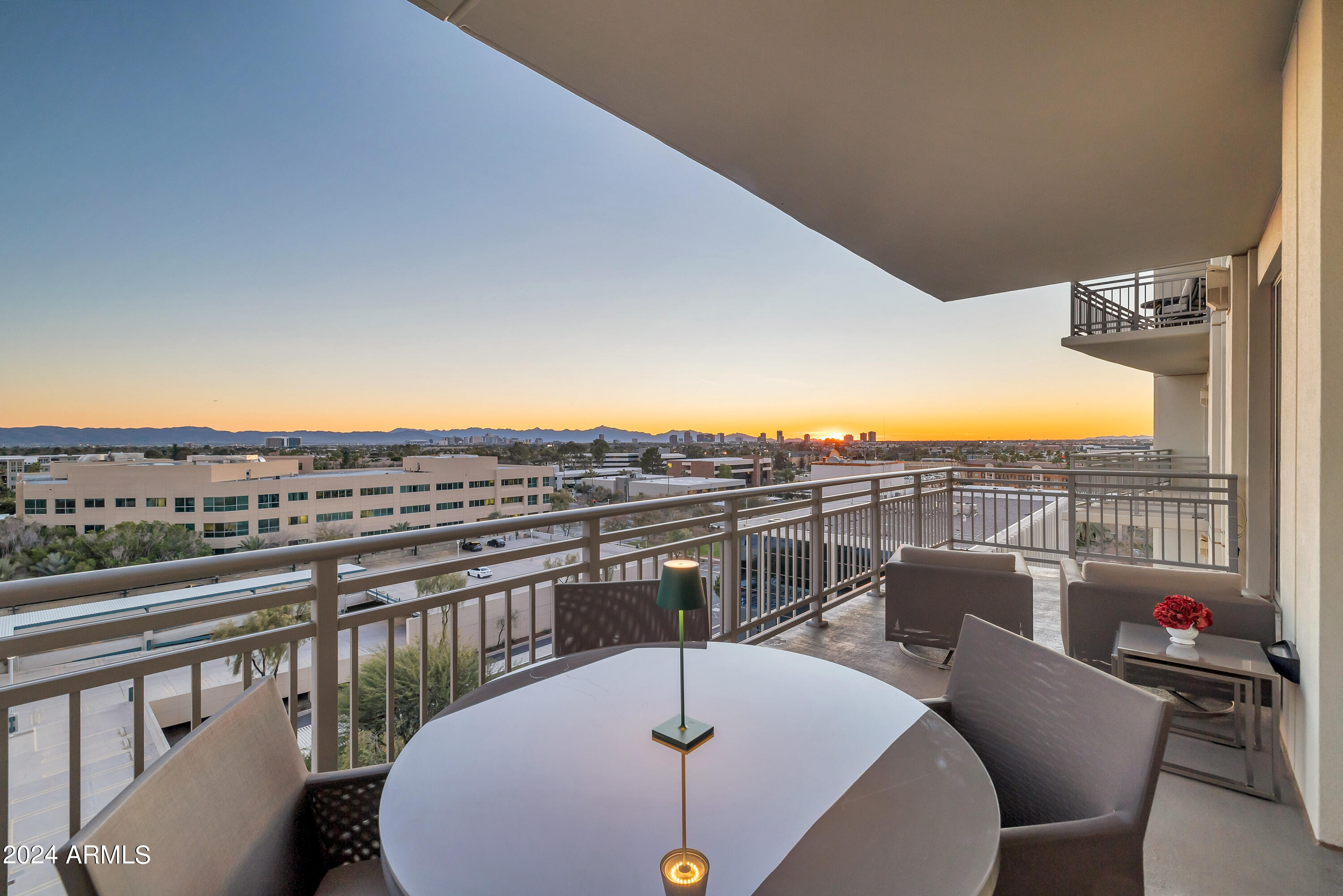 2211 East Camelback Road, Unit 705 Phoenix, AZ 85016 - Photo 34 of 45 Patio sunsets nightly