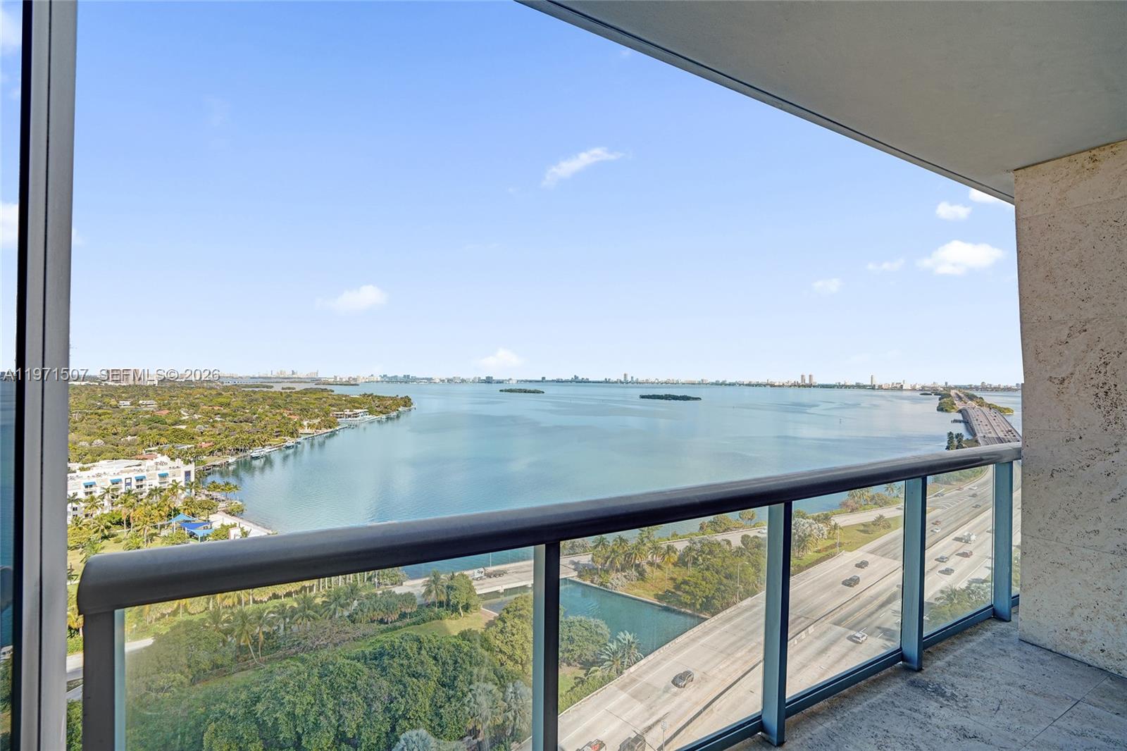 601 Northeast 36th Street, Unit 1908 Miami, FL 33137 - Photo 26 of 57 a view of lake from balcony