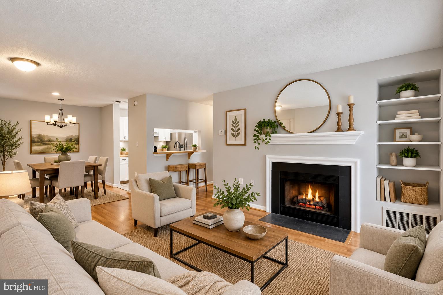 20991 Timber Ridge Terrace, Unit 203 Ashburn, VA 20147 - Photo 5 of 20 Family/Living Room Virtually Staged