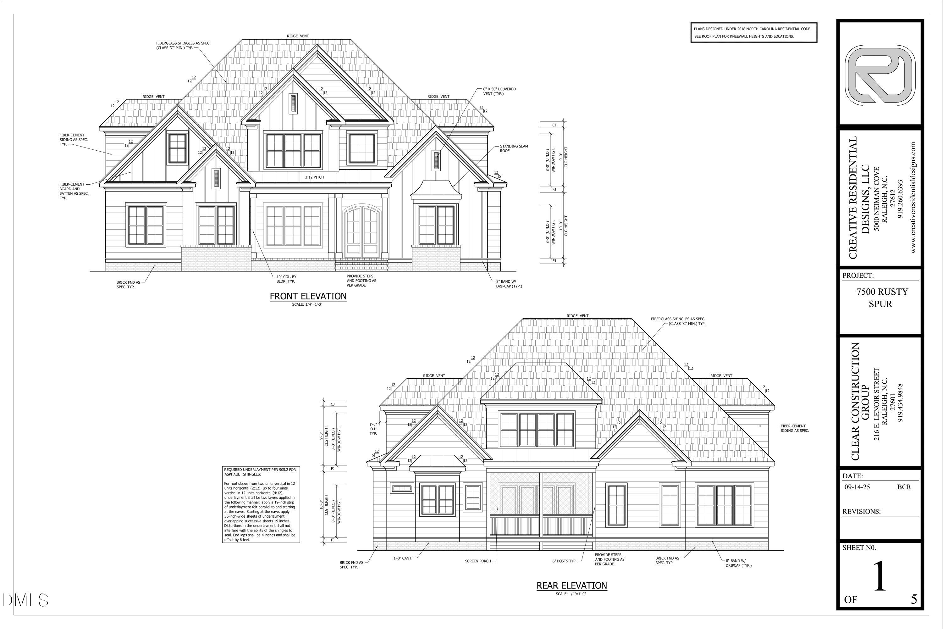 7500 Rusty Spur Lane Raleigh, NC 27614 - Photo 2 of 15 Final plans_7500 Rusty Spur-1