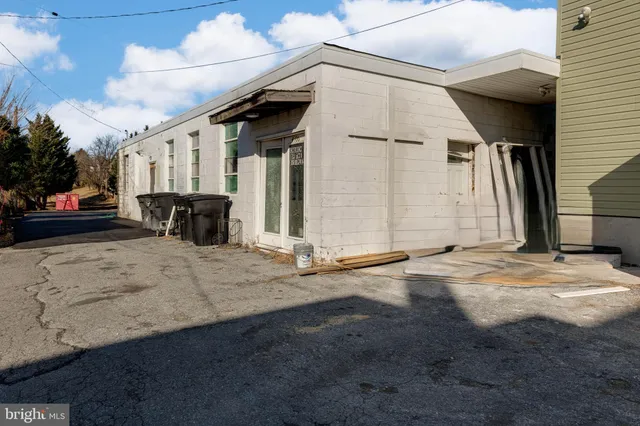 a view of a house with a patio