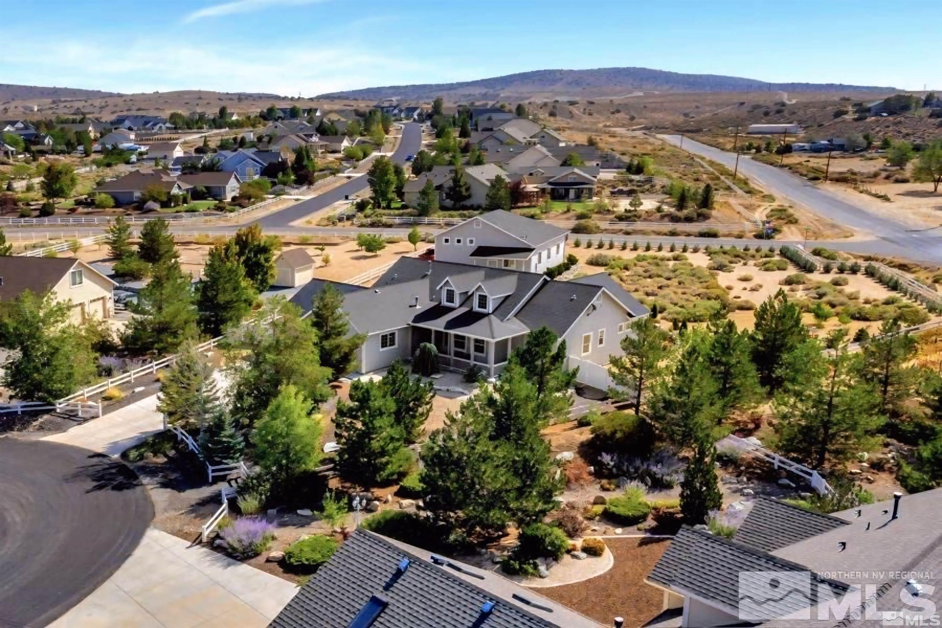2603 Skyline Drive Minden, NV 89423 - Photo 4 of 40 an aerial view of residential houses with outdoor space