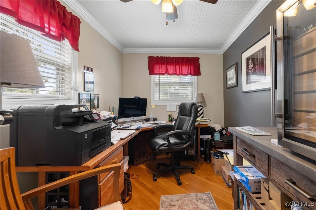 1926 Point Of Rocks Road Chester, VA 23836 - Photo 6 of 29 a view of a workspace with furniture and a window