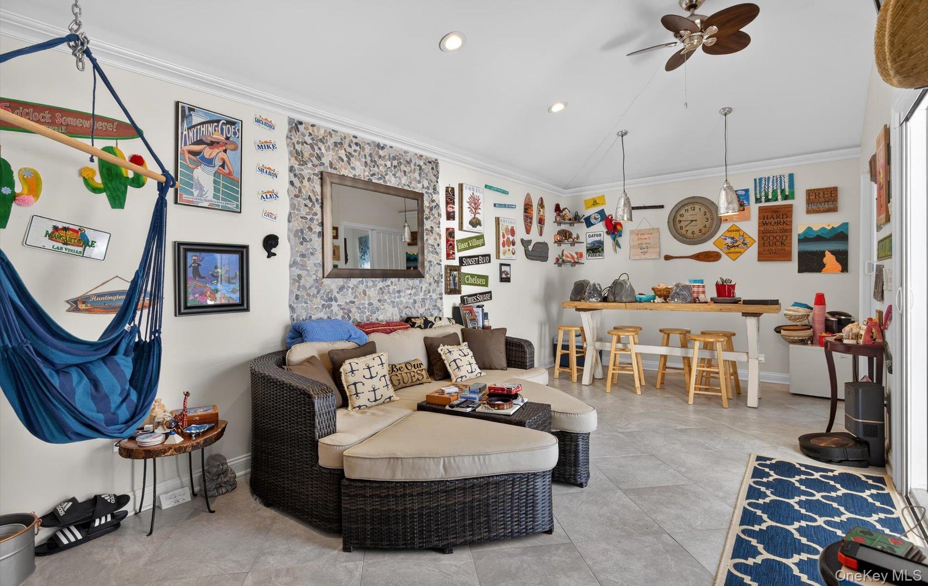 15 Tiber Road Syosset, NY 11791 - Photo 34 of 46 a living room with furniture and a flat screen tv