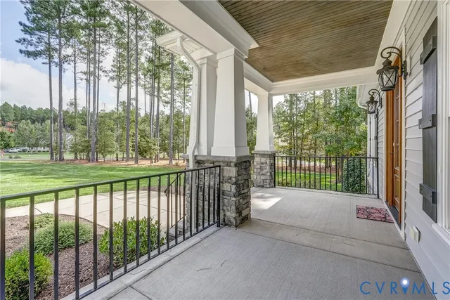 a view of a pathway with a street view