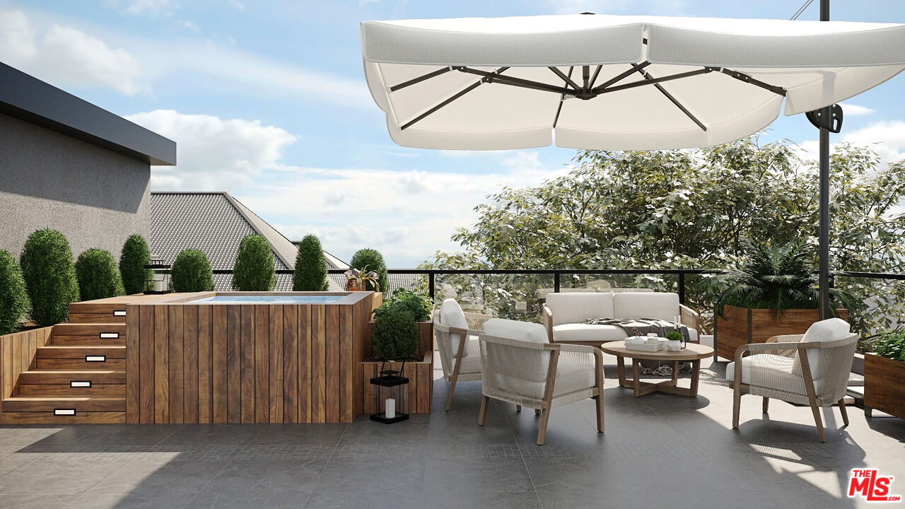 827 Dickson Street Marina del Rey, CA 90292 - Photo 16 of 18 a terrace of a house with outdoor seating