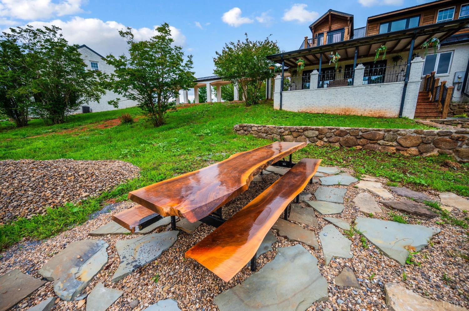 7845 Bear Creek Road Gladys, VA 24554 - Photo 19 of 99 a view of a house with backyard and sitting area