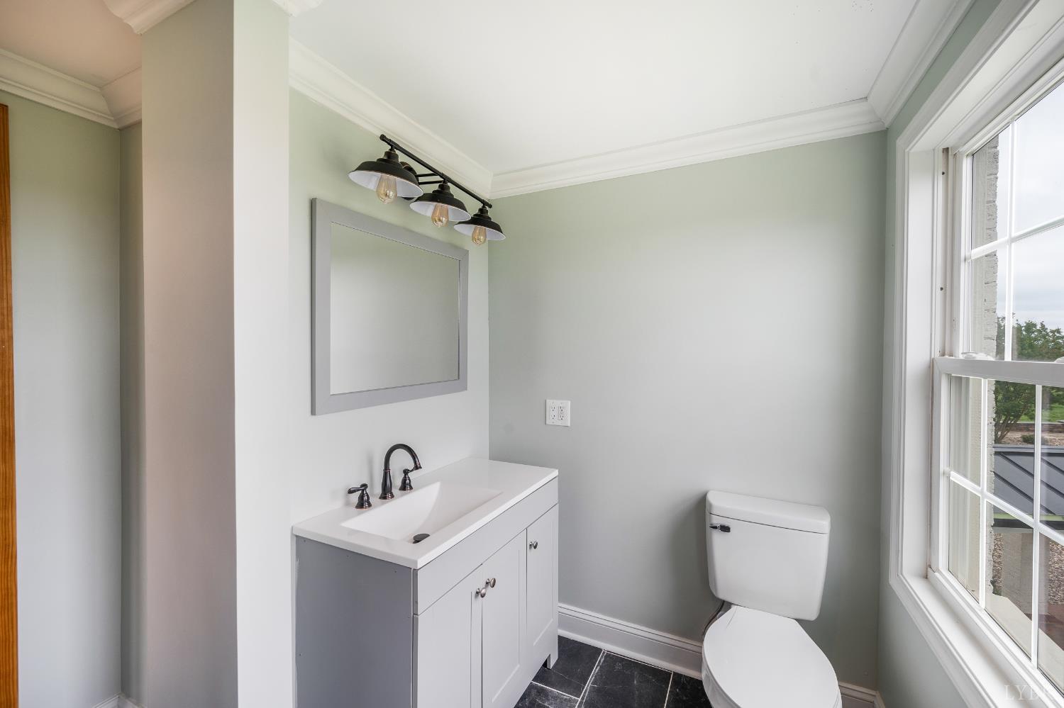 7845 Bear Creek Road Gladys, VA 24554 - Photo 85 of 99 a bathroom with a toilet a sink and a window