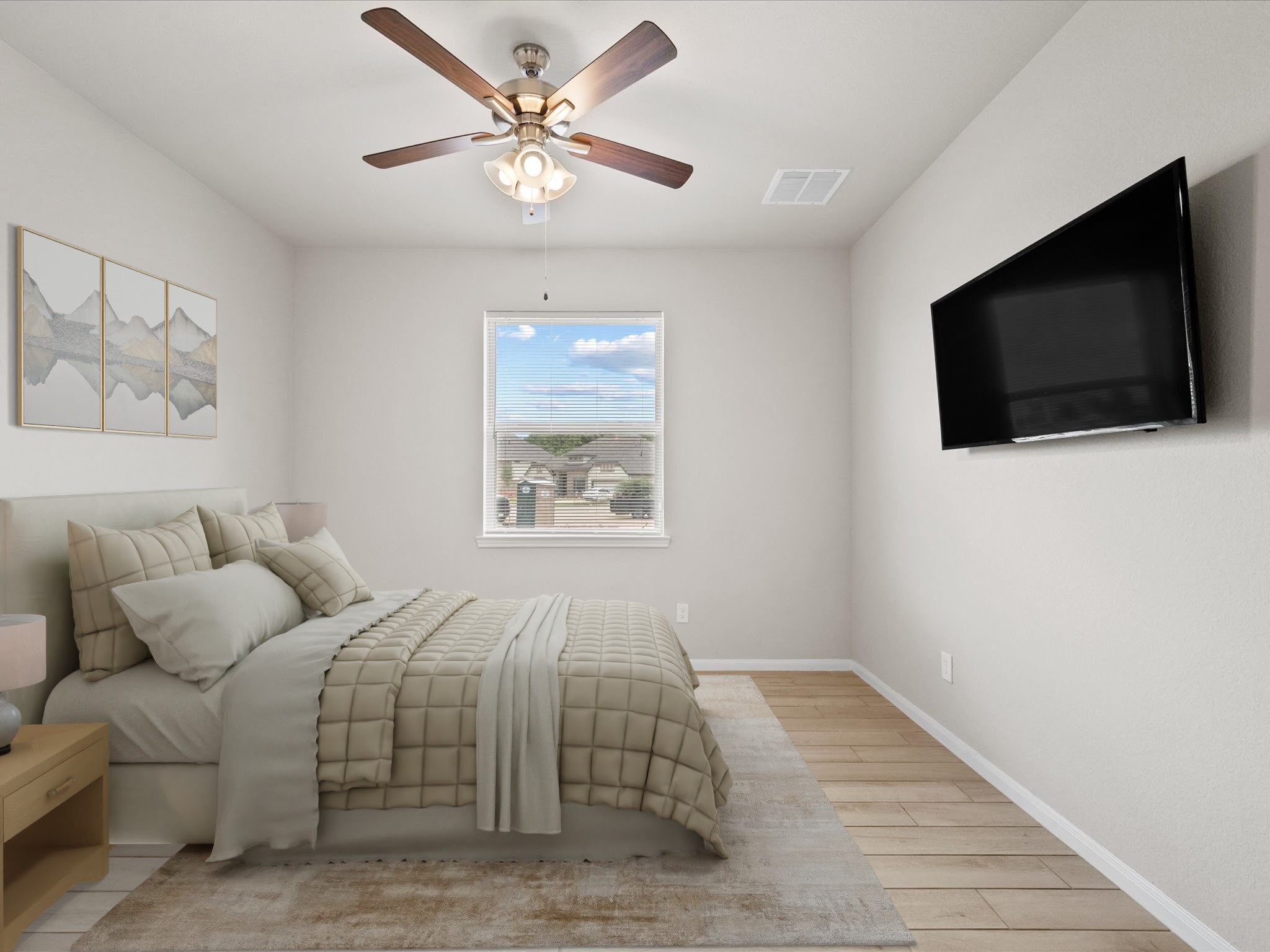 262 Peninsula Point Drive Montgomery, TX 77356 - Photo 33 of 45 a bedroom with a bed and a flat screen tv