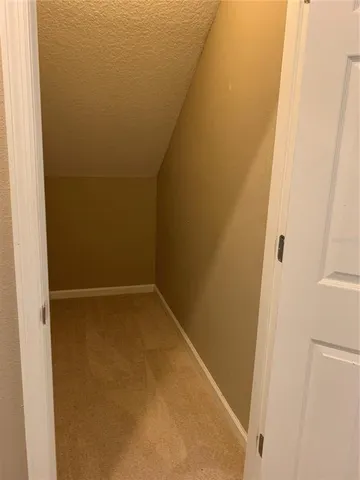 a view of closet area