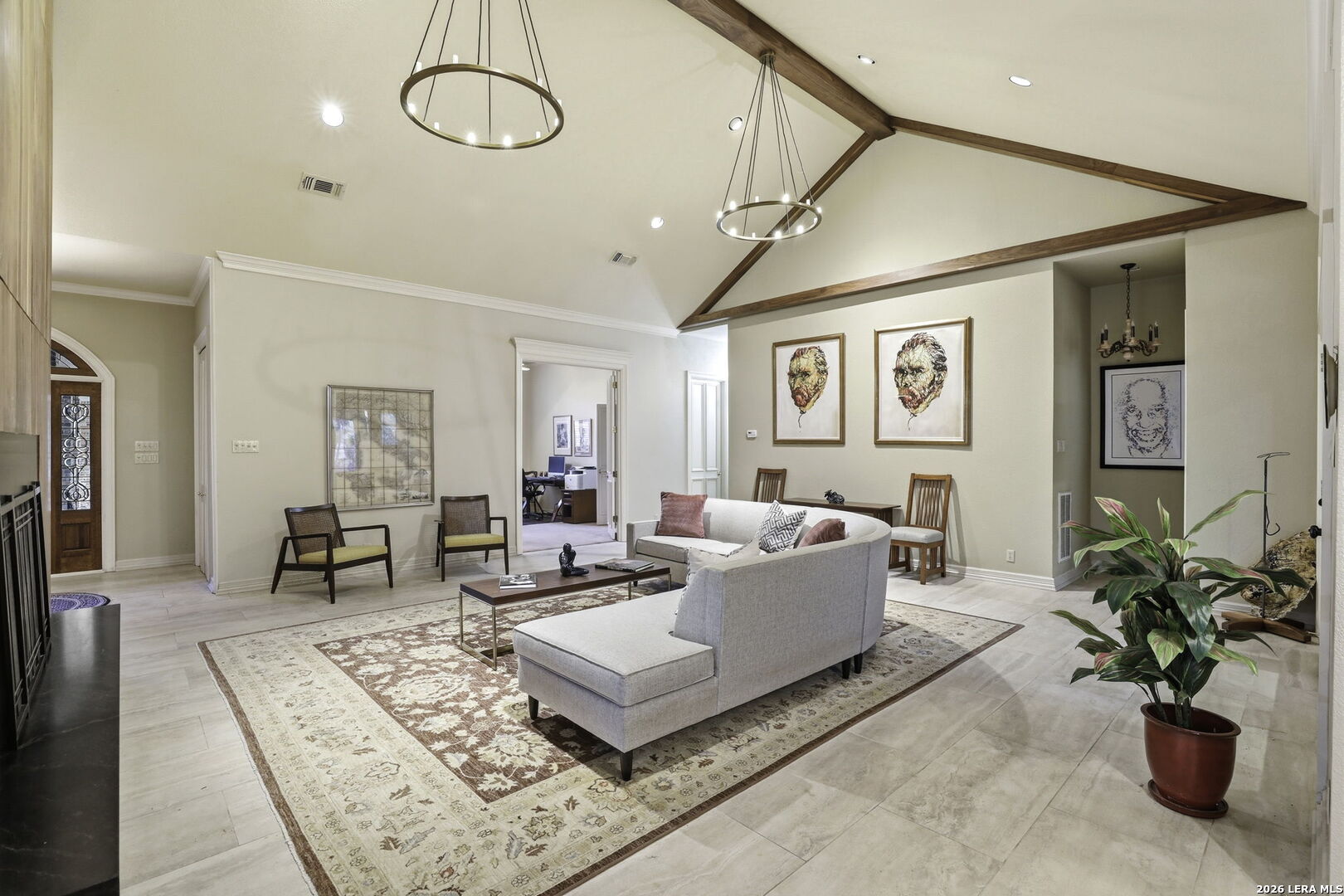 21759 Forest Waters Circle Garden Ridge, TX 78266 - Photo 6 of 30 a living room with furniture and a potted plant