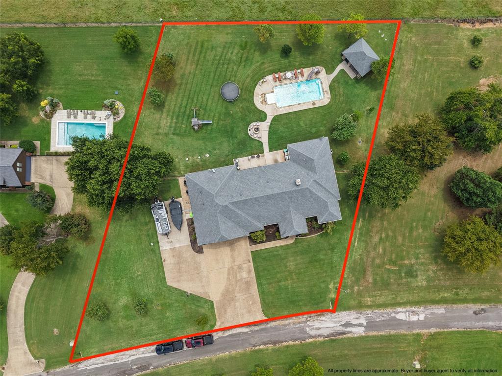 606 Sunset Point Kerens, TX 75144 - Photo 39 of 39 an aerial view of a house