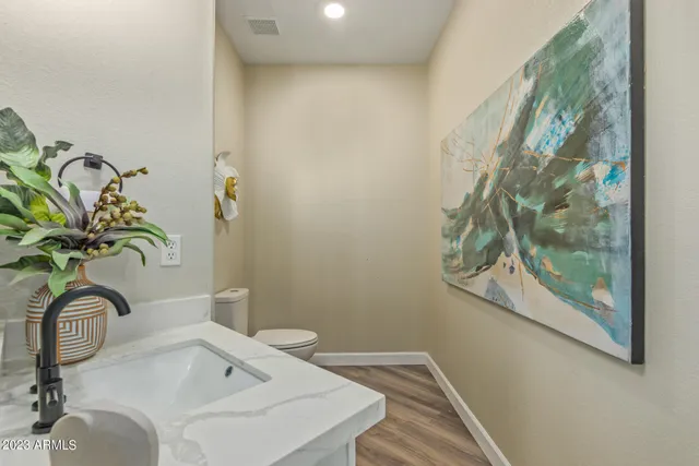 a bathroom with a sink and a tub