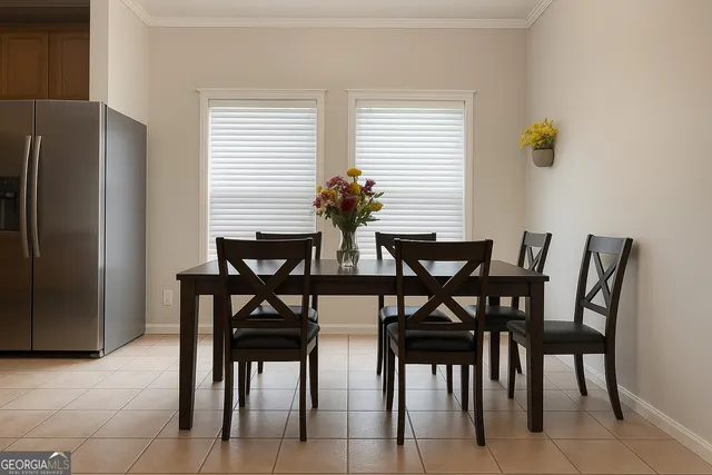 a view of a pathway in a yard