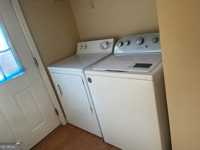 a view of hallway with window