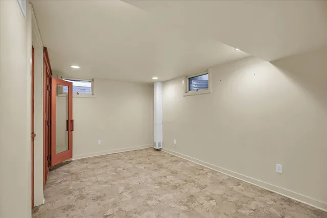 an empty room with a empty space