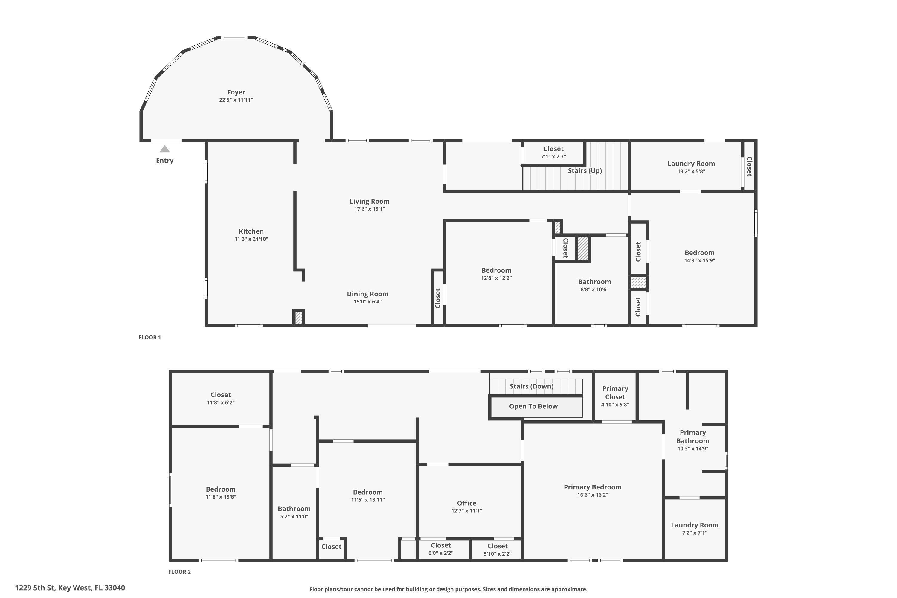 1229 5th Street Key West, FL 33040 - Photo 40 of 40 1229 5th St. Floor Plan